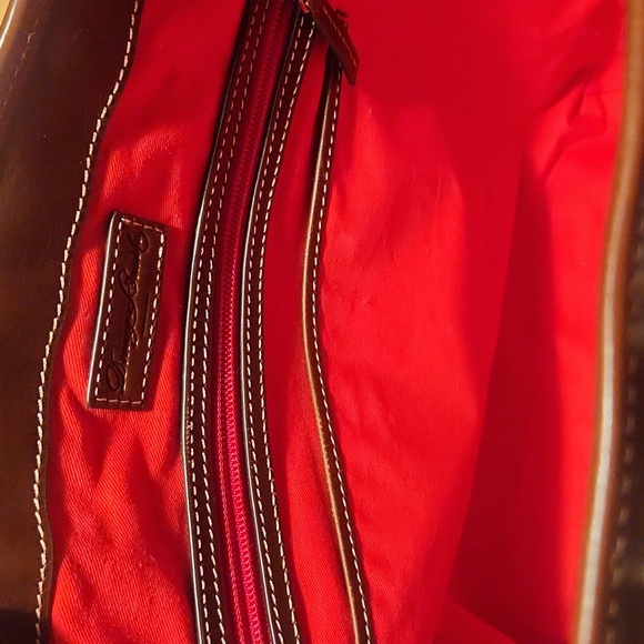 Dooney & Bourke Burgundy Leather Tote Bag - Picture 8 of 12